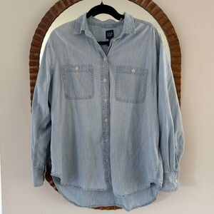 Gap Chambray Denim Big Shirt